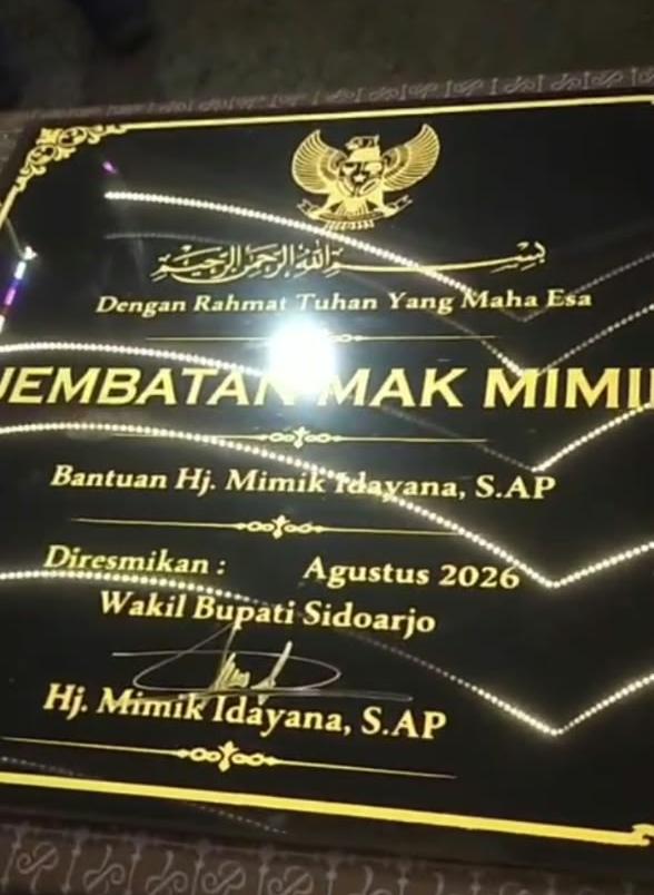 Penamaan “Jembatan Mak Mimik” Disorot, Ketua LSM: Fasilitas Publik Harus Tunduk Aturan