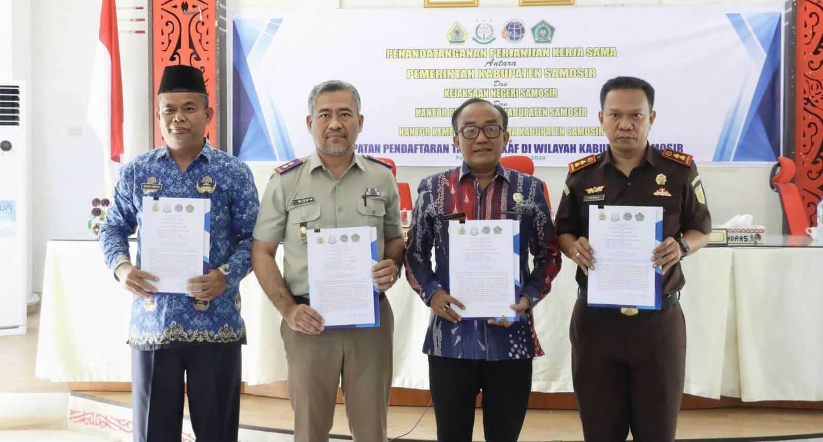 Pemkab Samosir Perkuat Sinergi Percepatan Pendaftaran Tanah Wakaf, Jalin Kerjasama Lintas Sektor