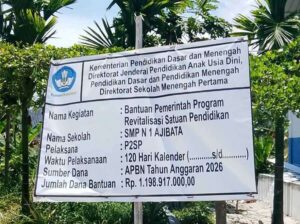 Proyek Rp1,19 Miliar di SMPN 1 Ajibata Janggal, Durasi 120 Hari Tanpa Tanggal