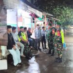 Malam Hari Tetap Siaga, Koramil 04/Jati Asih Bersinergi Amankan Wilayah Binaan