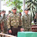 Pangdam Jaya Dampingi Kunjungan Menhan RI Ke Yonif TP 899/Bata Satya Gardapati