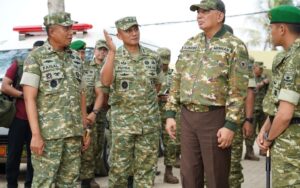 Menhan RI Kunjungi Yonif TP 942/AW, Tegaskan Prajurit TNI Harus Menjadi Kekuatan yang Dicintai Rakyat