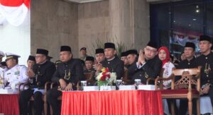 Kodim 0502/JU Ikuti Upacara HUT ke-81 RI Bersama Forkopimko Plus Jakarta Utara
