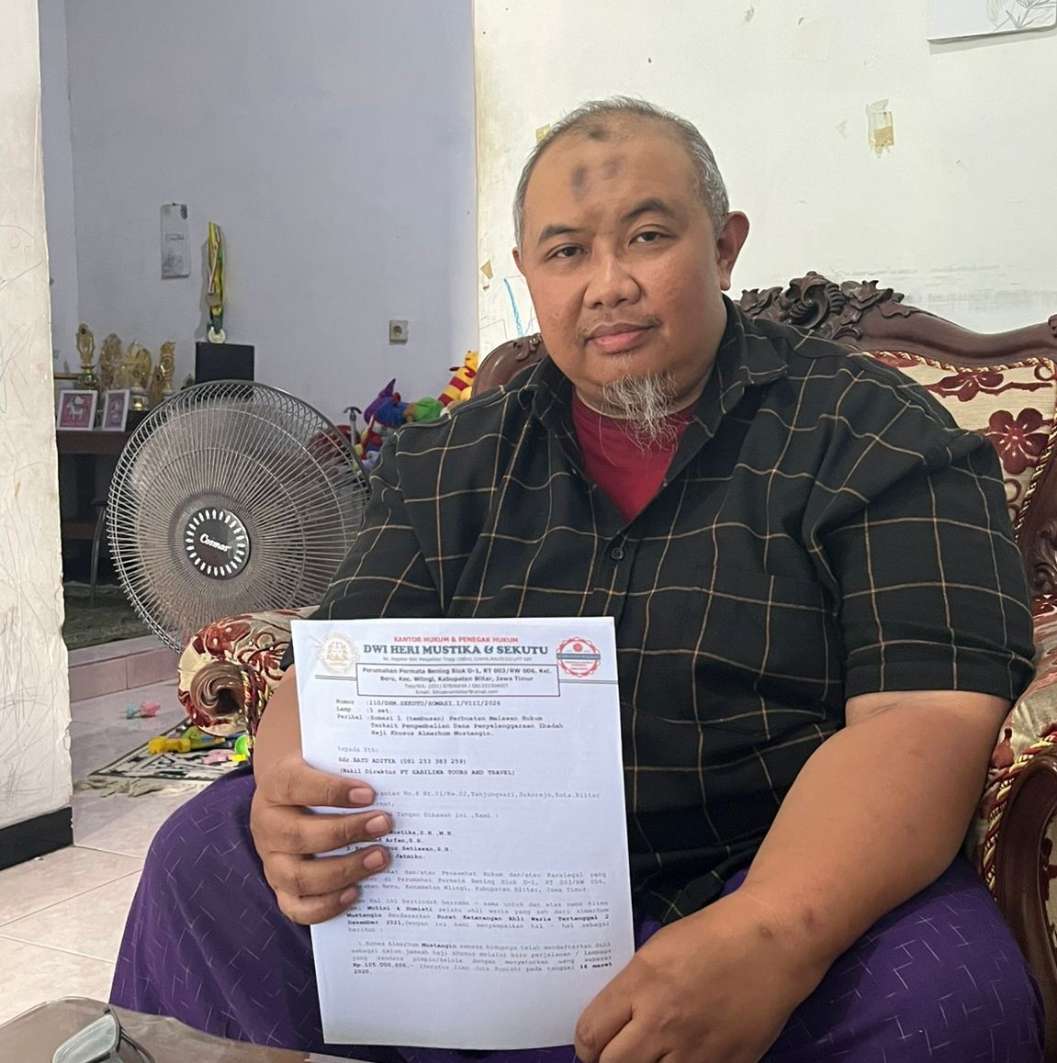 Foto : Bayu Aditya Pelaku Penggelapan Uang Calon Haji Khusus 2020