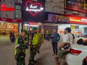 Patroli Sinergi 3 Pilar, Koramil 04/Jati Asih Amankan Titik Rawan Gangguan Kamtibmas