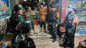 Koramil 07/Cipayung Bersama Komduk Intensifkan Patroli, Antisipasi Tawuran dan Kenakalan Remaja