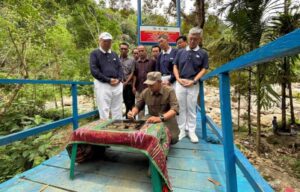 Resmikan Jembatan Cinta Kasih Aek Poring, Bupati Taput Perkuat Akses Warga Siantar Naipospos