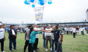 Bupati JTP Hutabarat Buka Turnamen Sepak Bola Bupati Cup 2026
