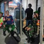 Cegah Gangguan Kamtibmas, Koramil 05/Bantar Gebang Bersama Aparat Gabungan Perkuat Patroli