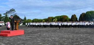 Bupati Humbahas Pimpin Upacara Haornas ke-43, Dorong Masyarakat Aktif dan Bugar
