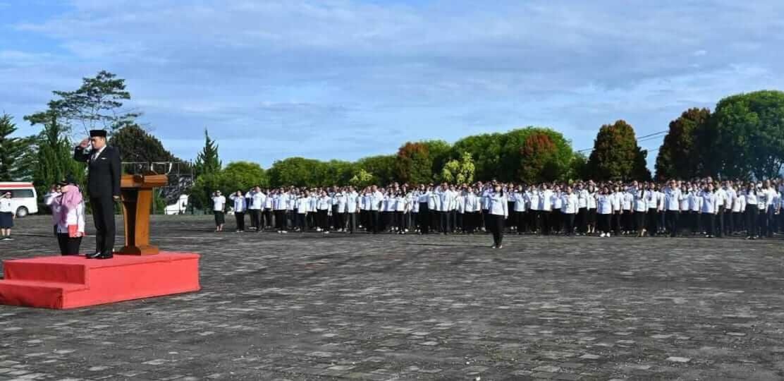 Bupati Humbahas Pimpin Upacara Haornas ke-43, Dorong Masyarakat Aktif dan Bugar