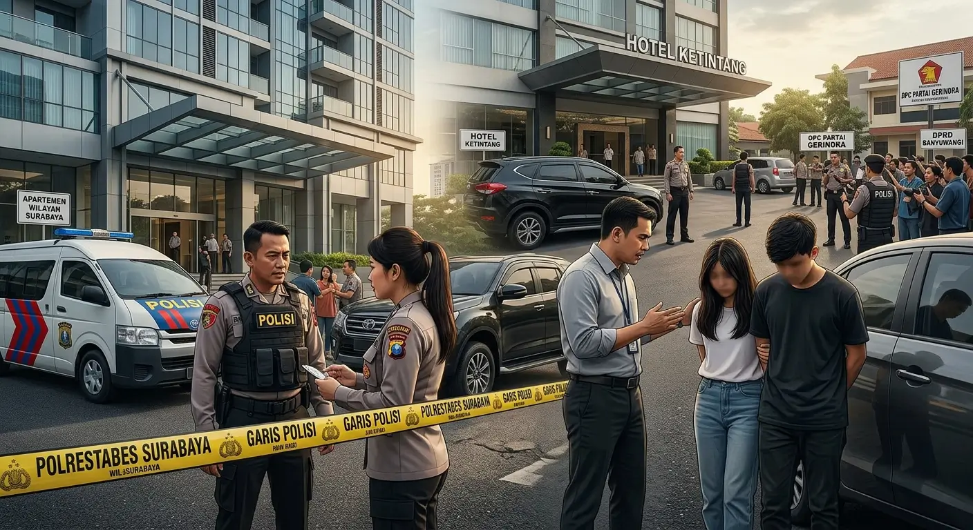 Foto Ilustrasi Dua Oknum DPRD usai Dugem diamankan Polisi saat di Hotel
