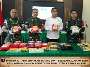 Penyelundupan Sabu Perbatasan Kalbar Digagalkan TNI Lewat Jalur Tikus