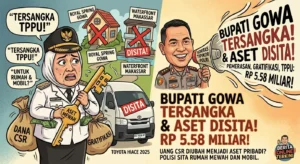 Bupati Gowa Tersangka Kasus Pemerasan dan TPPU Polri