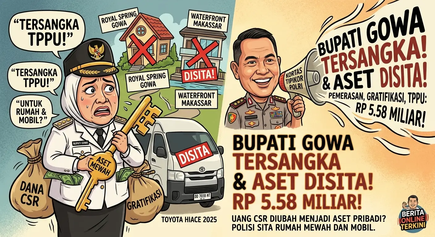 Ilustrasi Bupati Gowa Tersangka Kasus Pemerasan dan TPPU Polri