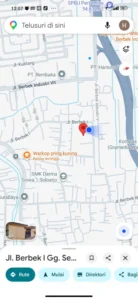 Lokasi Google Map yang diduga arena sabung ayam, Berebek, Waru, Sidoarjo