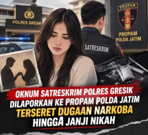 Oknum Anggota Satreskrim Polres Gresik Dilaporkan ke Propam Polda Jatim, Diduga Perdaya Wanita Konsumsi Narkoba hingga Janji Menikah