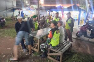 Jaga Wilayah Tetap Kondusif, Koramil 04/Jati Asih Gencarkan Patroli Malam
