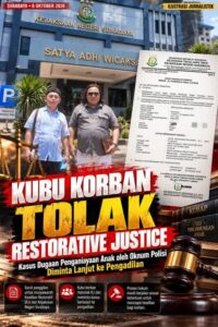 Kubu Korban Tolak Restorative Justice, Kasus Dugaan Penganiayaan Anak oleh Oknum Polisi Diminta Lanjut ke Pengadilan