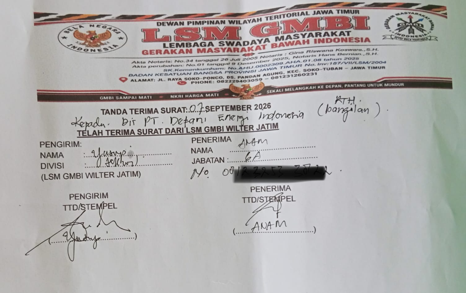Verifikasi Pemenang Tender Puluhan Miliar Dipertanyakan, GMBI Soroti Alamat Perusahaan
