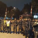 Wujudkan Keamanan, Koramil 01/Kranji dan Aparat Gabungan Gelar Patroli Malam
