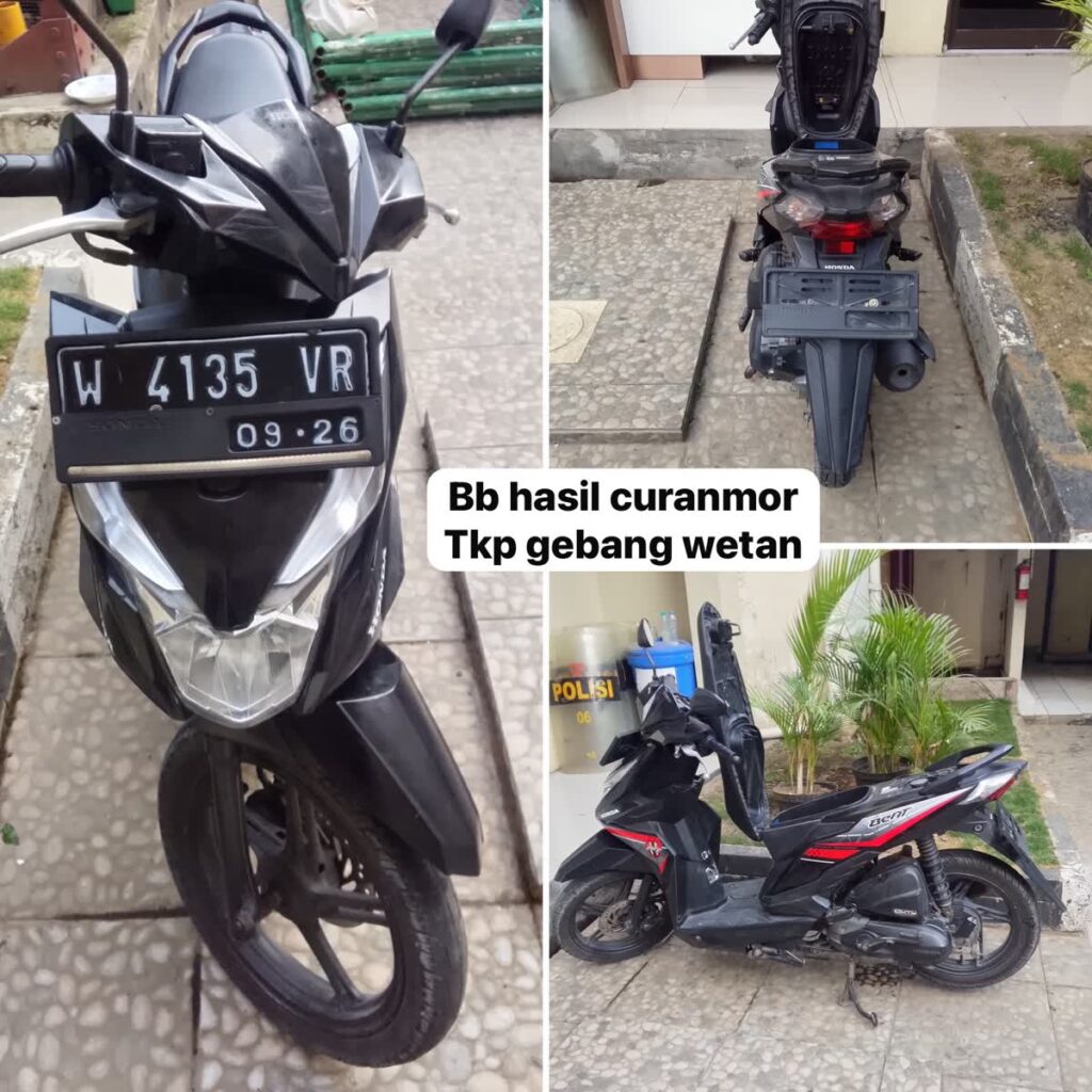Pengembangan Kasus Curanmor, Polsek Sukolilo Mengamankan Tiga Terduga Penadah Motor