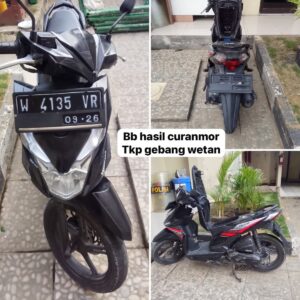 Pengembangan Kasus Curanmor, Polsek Sukolilo Mengamankan Tiga Terduga Penadah Motor