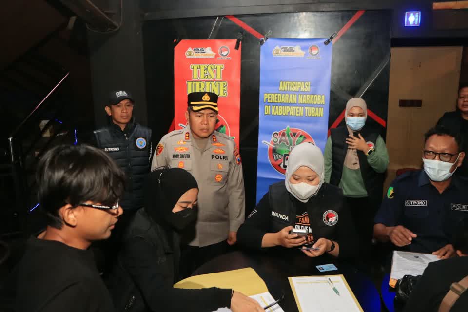 Polresta Tuban Gelar Razia Tempat Hiburan Malam