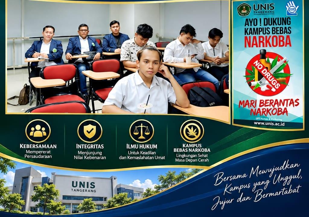 Unis Tangerang Gaungkan Kampus Bebas Narkoba, Mahasiswa Diajak Jadi Garda Terdepan