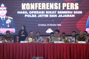 Operasi Sikat Semeru 2026: Polda Jatim Amankan 1.212 Tersangka dari 1.345 Kasus Kriminal