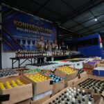 Polrestabes Surabaya Amankan 5.385 Botol Miras dalam Operasi KRYD
