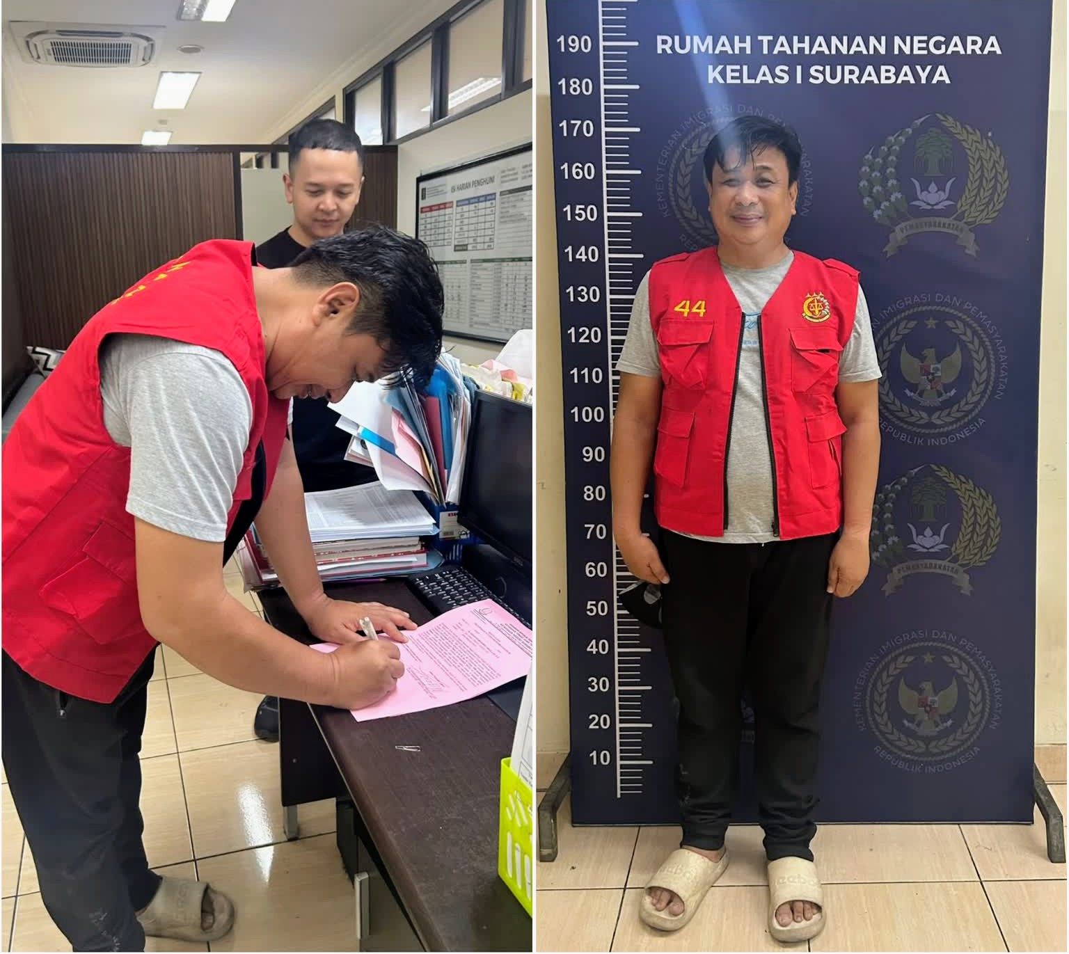 Foto: Tim Tabur Kejari Surabaya mengamankan DPO kasus fidusia Oktafranus Katili di Gorontalo.