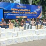 Jutaan Butir Obat Keras Dimusnahkan, Polres Metro Jakut bersama Forkopimko Jakarta Utara Persempit Ruang Gerak Peredaran Ilegal