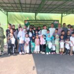 Bakti Sosial Pembagian Susu Karihome, Koramil 03/Teluk Pucung Bersama Yayasan Dian Mandiri Dukung Tumbuh Kembang Anak