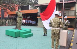 Tegaskan Makna Ikrar Perjuangan, Kasipers Kasrem 052/WKR Pimpin Upacara Hari Sumpah Pemuda Ke-98 Tahun 2026
