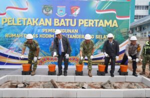 Gedung Makodim 0511/Tangerang Selatan Mulai Dibangun, Danrem 052/Wkr Bacakan Amanat Pangdam Jaya