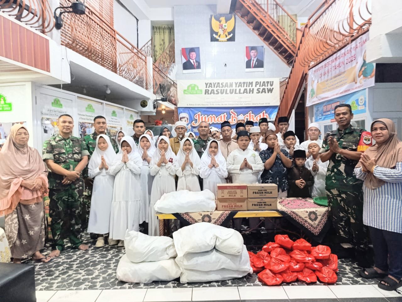 Kodim 0501/Jakarta Pusat Tetap Melaksanakan Kegiatan Cinta Anak Yatim Piatu